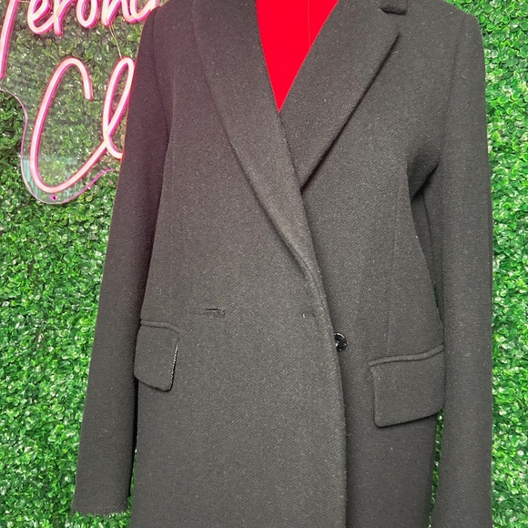 Masion Margiela MM6 Black Peacoat - Picture 3 of 4